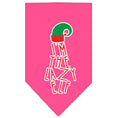 Load image into Gallery viewer, Christmas Pet and Dog Bandana Screen Printed, "I'm The Lazy Elf"
