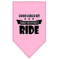 Load image into Gallery viewer, Pet and Dog Bandana Screen Printed, "Bitches Ride"
