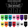 Load image into Gallery viewer, Pet and Dog Bandana Screen Printed, "Bitches Ride"
