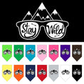 Load image into Gallery viewer, Dog Bandana Screen Printed, "Stay Wild"
