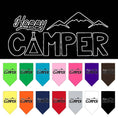 Load image into Gallery viewer, Pet and Dog Bandana Screen Printed, "Happy Camper"
