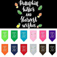 Load image into Gallery viewer, Dog Bandana Screen Printed,  "Pumpkin Kisses & Harvest Wishes"
