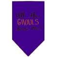 Load image into Gallery viewer, Halloween Pet and Dog Bandana Screen Printed, "All The Ghouls Love Me"
