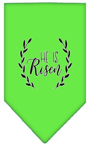 Pet and Dog Bandana Screen Printed, "He Is Risen"