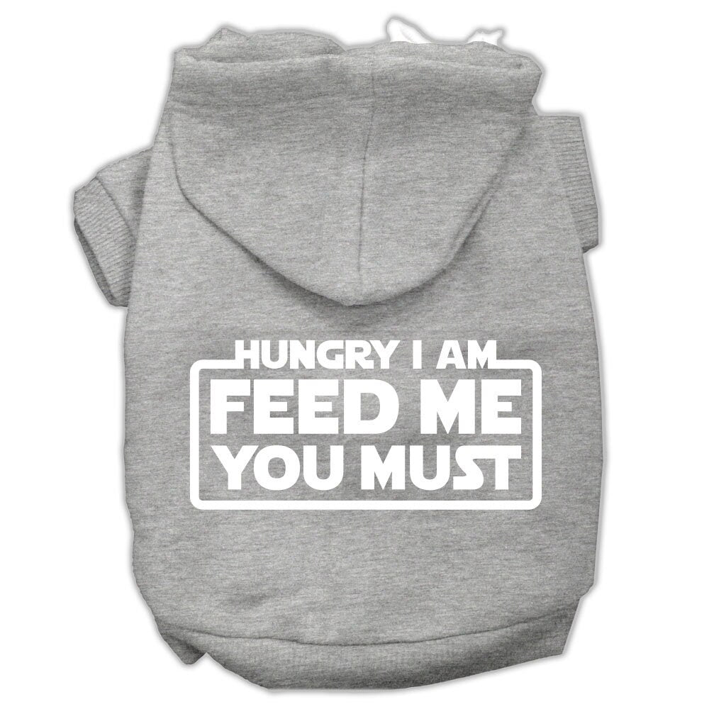 Pet Hoodie "Hungry I Am, Feed Me You Must"