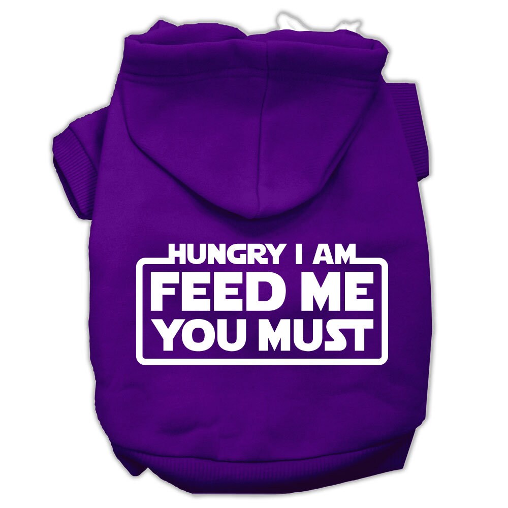 Pet Hoodie "Hungry I Am, Feed Me You Must"