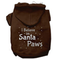 Load image into Gallery viewer, Christmas Pet Hoodie Screen Printed, "I Believe In Santa Paws"

