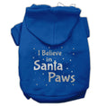 Load image into Gallery viewer, Christmas Pet Hoodie Screen Printed, "I Believe In Santa Paws"
