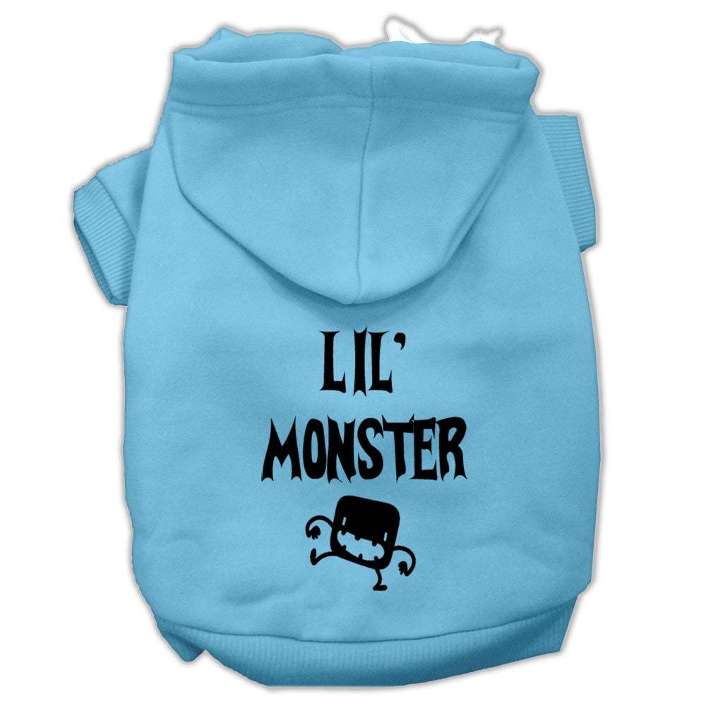 Halloween Pet Hoodie Screen Printed, "Lil Monster"