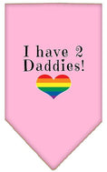 Load image into Gallery viewer, Pet and Dog Bandana Screen Printed, "I Have 2 Daddies"
