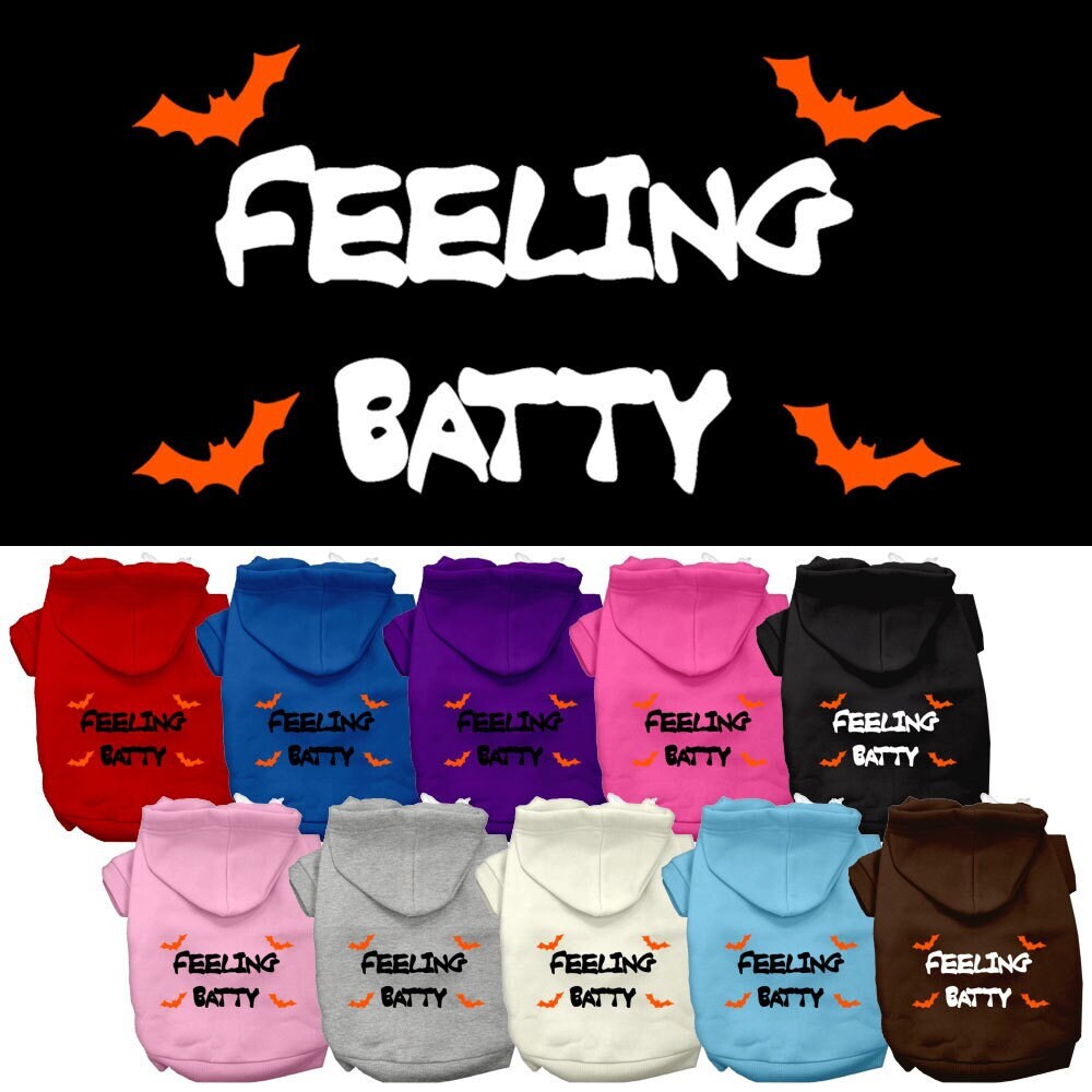 Halloween Pet Hoodie "Feeling Batty"