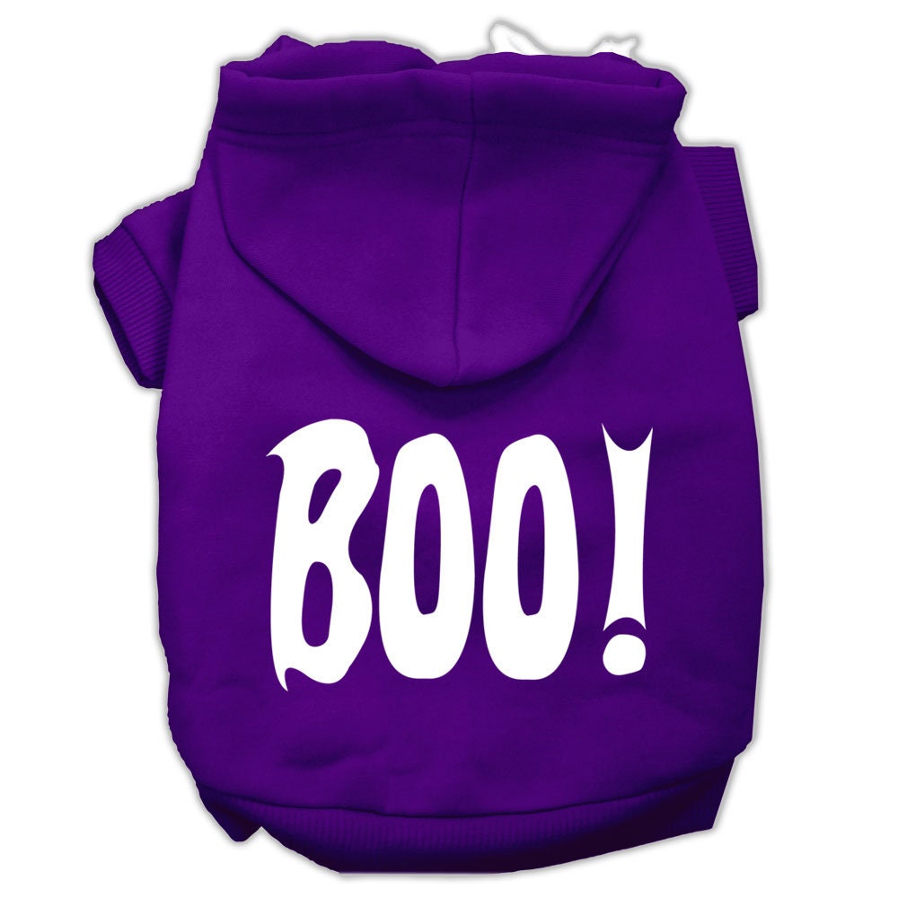 Halloween Pet Hoodie Screen Printed, "Boo"