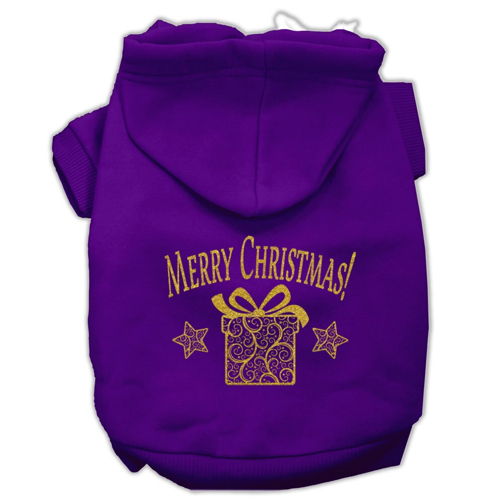 Christmas Pet Hoodie, "Golden Christmas Present"