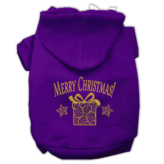 Christmas Pet Hoodie, "Golden Christmas Present"