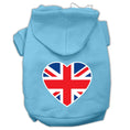 Load image into Gallery viewer, Pet Hoodie "British Flag Heart"
