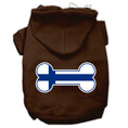 Load image into Gallery viewer, Pet, Dog & Cat Hoodie Screen Printed, "Bone Shaped Finland Flag"
