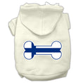 Load image into Gallery viewer, Pet, Dog & Cat Hoodie Screen Printed, "Bone Shaped Finland Flag"
