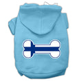 Load image into Gallery viewer, Pet, Dog & Cat Hoodie Screen Printed, "Bone Shaped Finland Flag"
