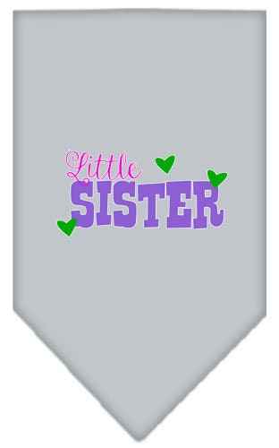 Pet and Dog Bandana Screen Printed, "Little Sister"