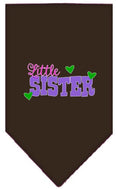 Load image into Gallery viewer, Pet and Dog Bandana Screen Printed, "Little Sister"

