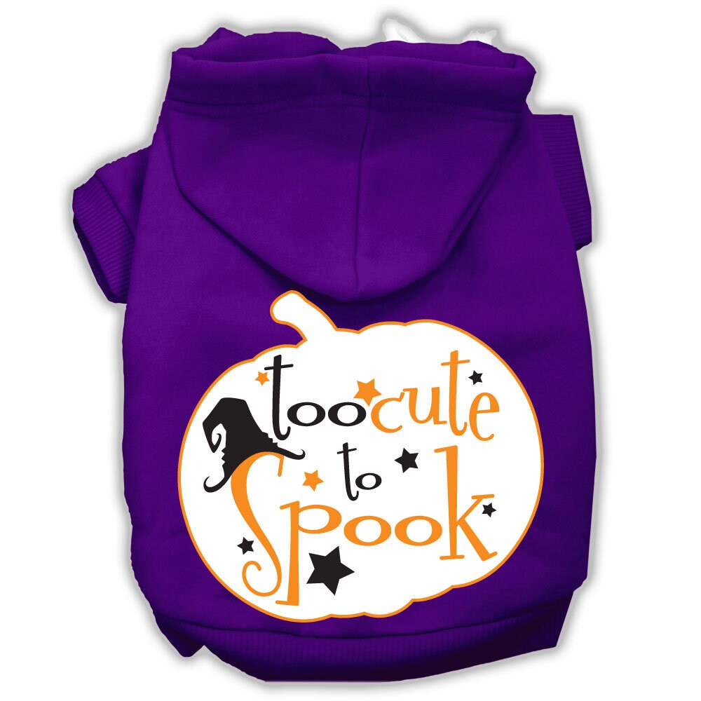 Halloween Pet Hoodie "Too Cute To Spook"
