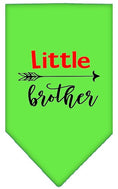 Load image into Gallery viewer, Pet and Dog Bandana Screen Printed, "Little Brother"

