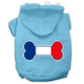 Load image into Gallery viewer, Pet, Dog & Cat Hoodie Screen Printed, "Bone Flag France"
