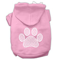 Load image into Gallery viewer, Pet Hoodie "Chevron Paw Print"
