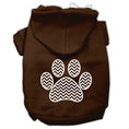 Load image into Gallery viewer, Pet Hoodie "Chevron Paw Print"
