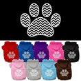 Load image into Gallery viewer, Pet Hoodie "Chevron Paw Print"
