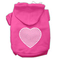 Load image into Gallery viewer, Pet Hoodie Screen Printed, "Chevron Heart"
