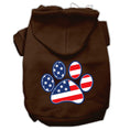 Load image into Gallery viewer, Pet Dog & Cat Hoodie Screen Printed, "Patriotic Paw"
