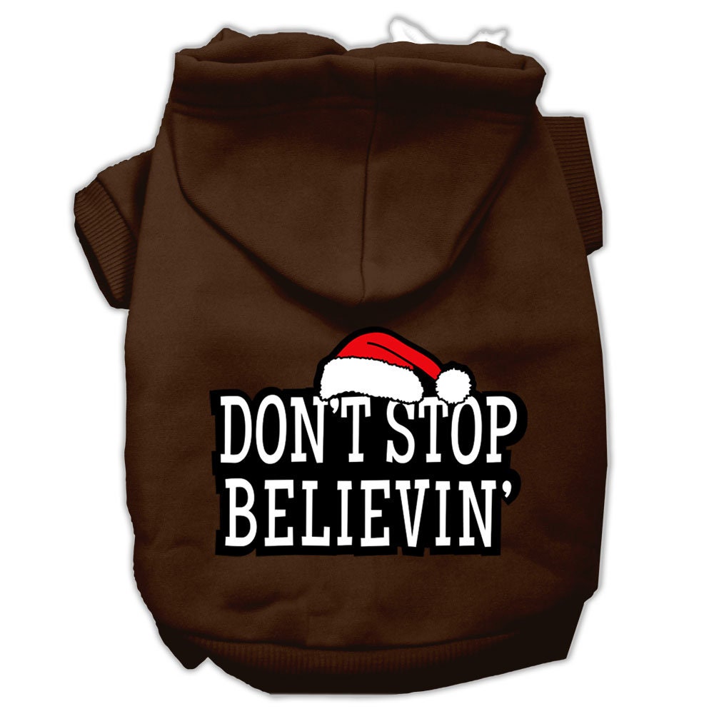 Christmas Pet Hoodie, "Don't Stop Believin"