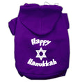 Load image into Gallery viewer, Hanukkah Pet Hoodie Screen Printed, "Happy Hanukkah"
