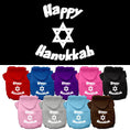 Load image into Gallery viewer, Hanukkah Pet Hoodie Screen Printed, "Happy Hanukkah"
