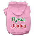 Load image into Gallery viewer, Pet Dog & Cat Hoodie Screen Printed, "Hyvaa Joulua"
