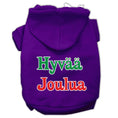 Load image into Gallery viewer, Pet Dog & Cat Hoodie Screen Printed, "Hyvaa Joulua"
