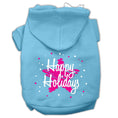 Load image into Gallery viewer, Christmas Pet Hoodie Screen Printed, "Scribble Happy Holidays"
