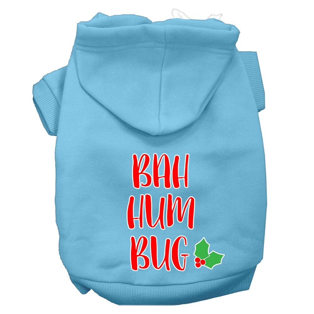 Christmas Pet Hoodie Screen Printed, "Bah Humbug"