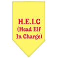 Load image into Gallery viewer, Christmas Pet and Dog Bandana Screen Printed, "Head Elf In Charge"
