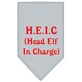 Load image into Gallery viewer, Christmas Pet and Dog Bandana Screen Printed, "Head Elf In Charge"
