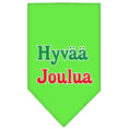Load image into Gallery viewer, Christmas Pet and Dog Bandana Screen Printed, "Hyvää Joulua"
