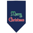 Load image into Gallery viewer, Christmas Pet and Dog Bandana Screen Printed, "Merry Christmas"
