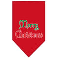 Load image into Gallery viewer, Christmas Pet and Dog Bandana Screen Printed, "Merry Christmas"
