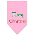 Load image into Gallery viewer, Christmas Pet and Dog Bandana Screen Printed, "Merry Christmas"
