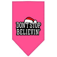 Load image into Gallery viewer, Christmas Pet and Dog Bandana Screen Printed, "Don't Stop Believin'"
