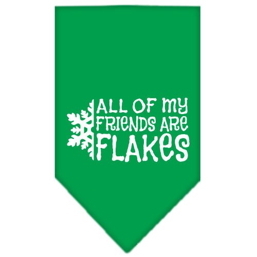 Christmas Pet and Dog Bandana, "All Of My Friends Are Flakes"