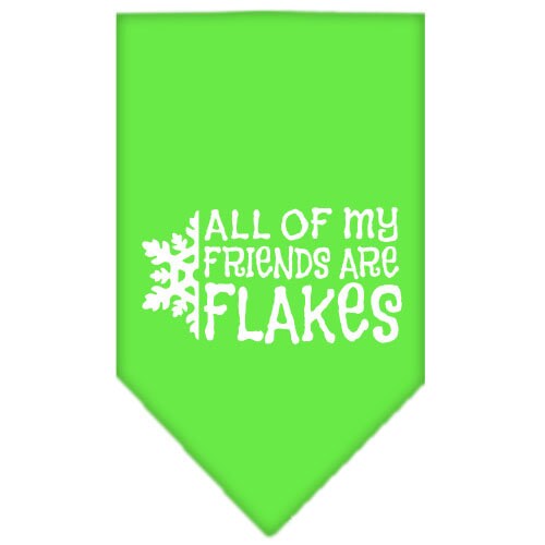 Christmas Pet and Dog Bandana, "All Of My Friends Are Flakes"