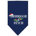 Load image into Gallery viewer, Christmas Pet and Dog Bandana Screen Printed, "Aberdoggie Christmas"
