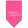 Load image into Gallery viewer, Christmas Pet and Dog Bandana Screen Printed, "Season's Greetings"
